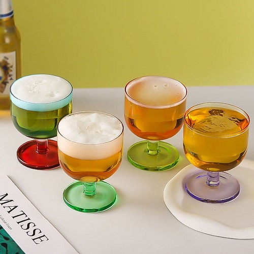 彩色果冻系列玻璃杯高颜值轻奢