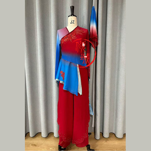 倾城出品新款桃李杯海阳秧歌舞蹈服艺考演出服定制表演服