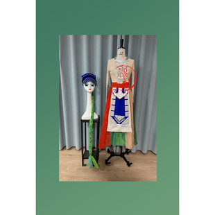 羌族舞蹈原版艺考剧目山语者舞蹈服装头饰山中精灵新款舞蹈演出服