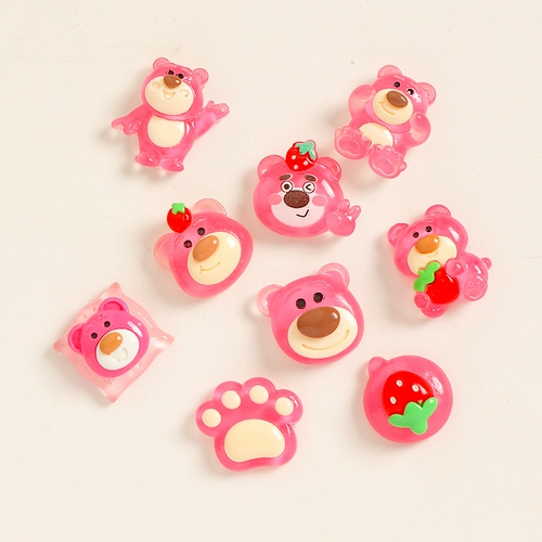 Мультяшная кремовая клубника, чехол для телефона, набор материалов ручной работы, барсетка, аксессуар для волос с аксессуарами, «сделай сам»