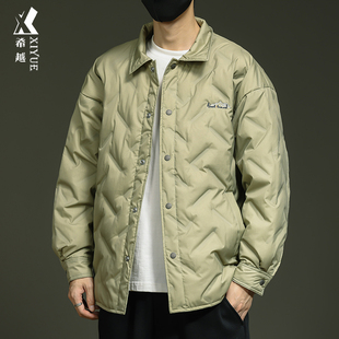 胖子加肥加大男士 大码 厚夹克 新款 希越新国标轻薄羽绒服男2025冬季