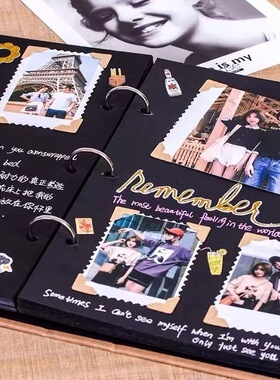 牛皮纸相册粘贴式相册同学录纪念册影集六年级学生毕业成长纪念册