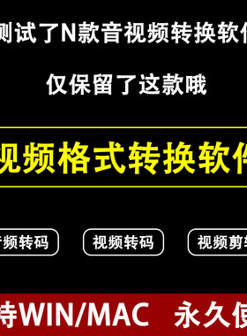 视频格式转换软件ts mkv flv转mp4高清无损音频音乐电影转码工具