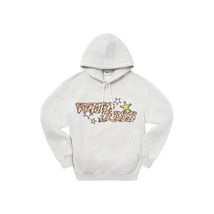 WHOOSIS（不知其名）奶牛纹毛绒贴布帽衫连帽卫衣春季美式街头男