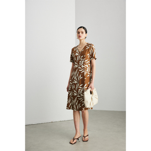 真丝印花连衣裙ML 600S