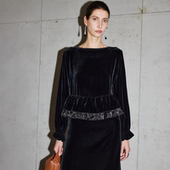 真丝丝绒连衣裙ML 069