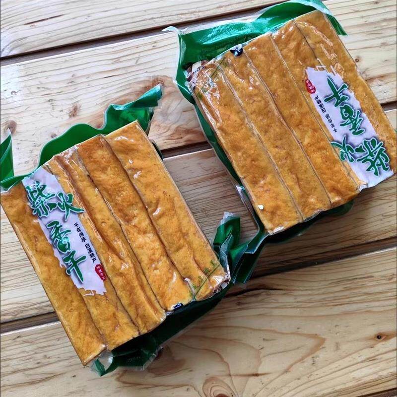 苗妞特产柴火烟熏香干新化白溪豆腐干正宗老手工农家自制原味豆干
