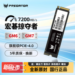 宏碁掠夺者GM7 2TB GM6 1T固态硬盘4T宏基GM7000全新SSD M.2 NVMe