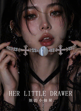 原创小众设计choke口球口塞项链