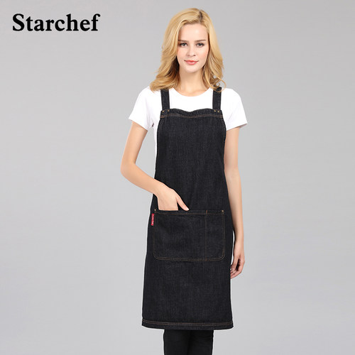 韩版餐厅咖啡师工作服画室围腰
