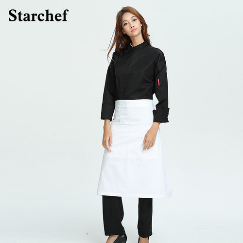 厨师定制LOGO绣花餐厅饭店围裙