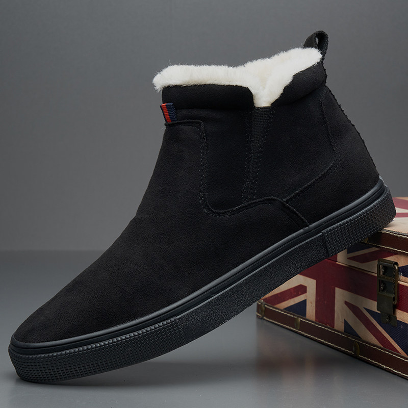 宝达冬季新款男鞋加绒保暖魔术贴棉鞋高帮鞋男百搭青年雪地靴潮鞋,流行男鞋,时尚雪地靴,淘宝优惠券,粉丝福利购,淘宝优惠卷