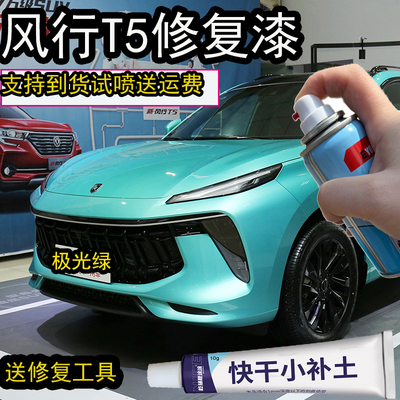 风行T5极光绿自喷漆汽车划痕修复神器T5EVO碧玉青专用补漆笔防锈