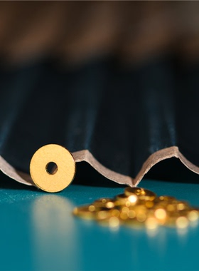 足金錾刻古法黄金隔片加厚圆形