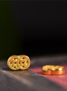 藏珠饰家足金手工手串吊坠