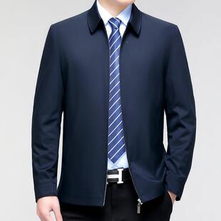 春装新款男式夹克高男士档牌领商务翻休闲夹克中品2329-U年男可