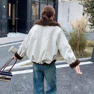 两面穿绒加厚派克服短外冬套女毛年季 时髦ZYIN3382加保暖酷飒大领