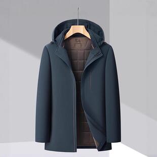 冬季新款式棉服外套中款可2567-C长中脱卸胆内加厚防寒棉衣年棉袄