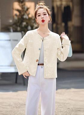 春季式新女装新中国款风刺绣YE6351-0感圆领级气质时尚外套