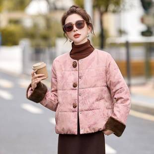 新中式 1绵羊毛棉衣 棉袄加厚保暖棉服女装 DL2652 秋新冬款 202装