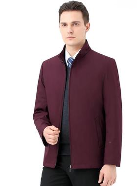 款立新休领中男士棉衣秋冬年季爸21109-F爸装闲棉服加厚外套上衣