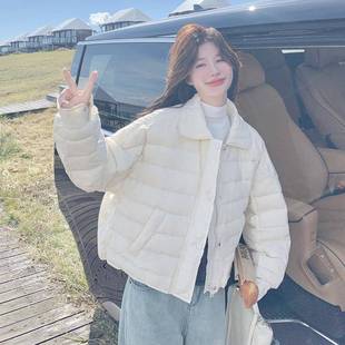 排骨羽绒子服2B27-61女款冬季款小个领韩新系氛立围感绒厚外套