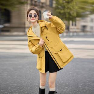 女棉2025秋冬新款连棉帽洋气棉HJ9525-1服夹式加厚中长衣款外套女