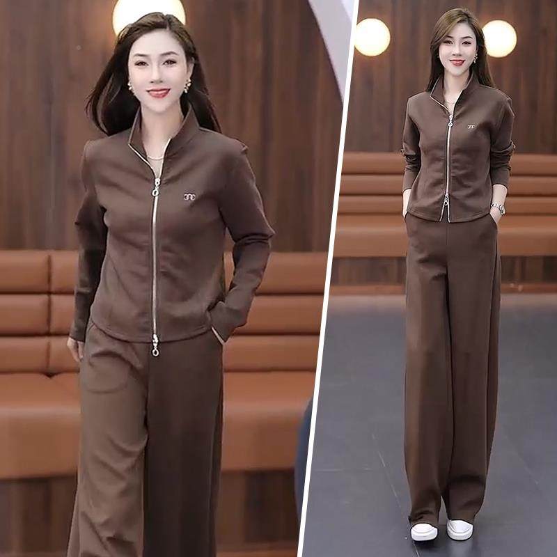 运动装套装女新款装尚卫秋衣妈妈品牌跑步闲服春秋时休两87654172