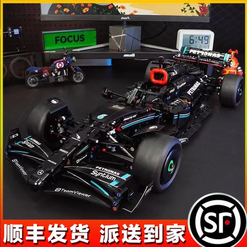 2025新款梅赛德斯奔驰F1赛车方程式机械组AMG积木男孩子玩具礼物