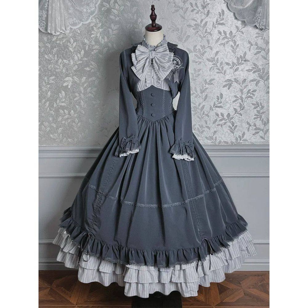 【复古雅典】Lolita文艺气质蝴蝶结百搭外套+衬衫+半身裙三件套装,女装/女士精品,时尚套装,淘宝优惠券,粉丝福利购,淘宝优惠卷