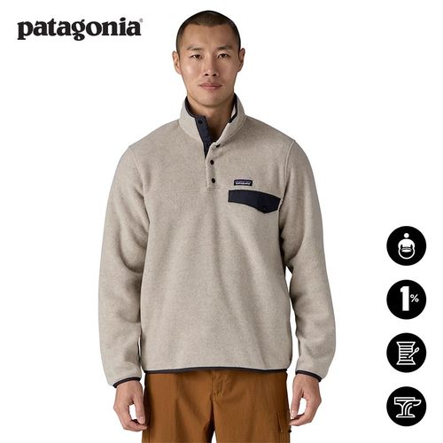 patagonia男士抓绒套头衫