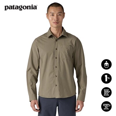patagonia男士长袖速干衬衫