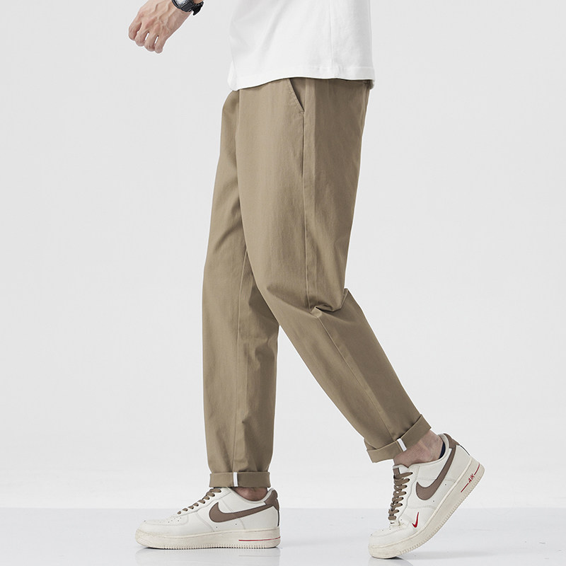 高级感轻商务休闲裤男款潮牌春秋夏季小西裤直筒长裤子2025新款
