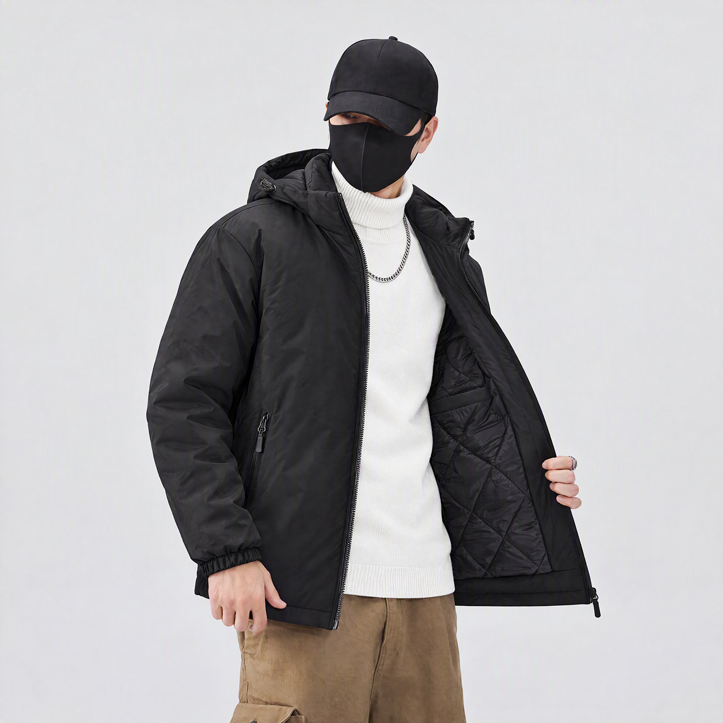 品牌中老年男装棉服2026新款冬季袄子加厚保暖棉袄休闲爸爸装外套