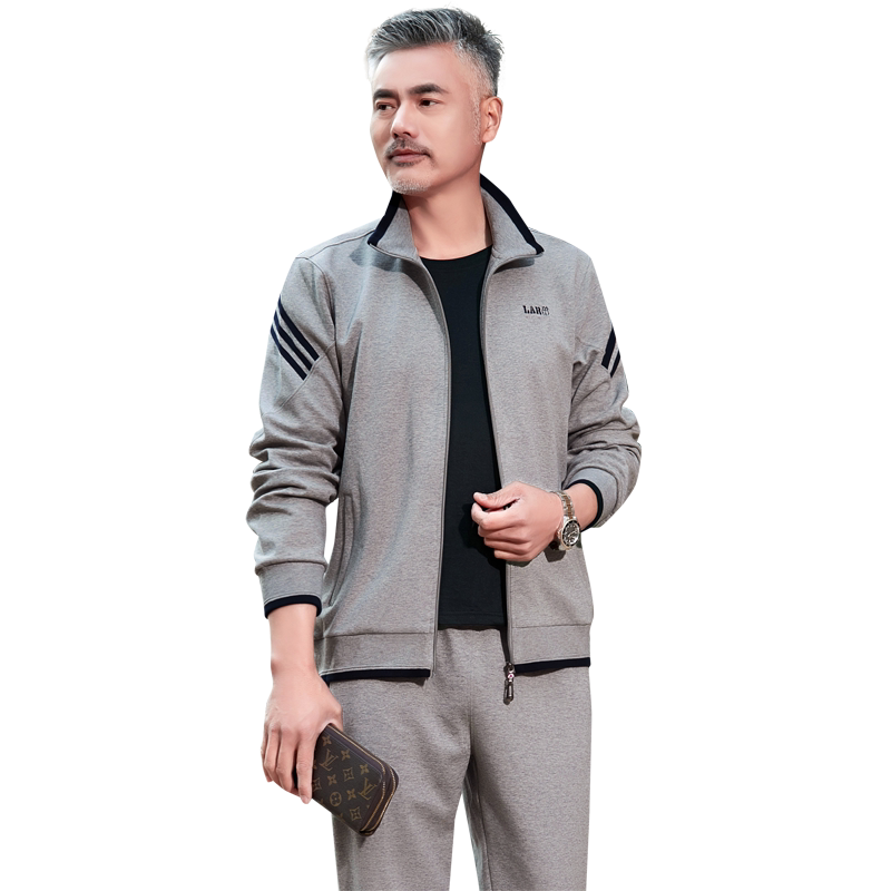 三件套男士休闲运动服运动套装