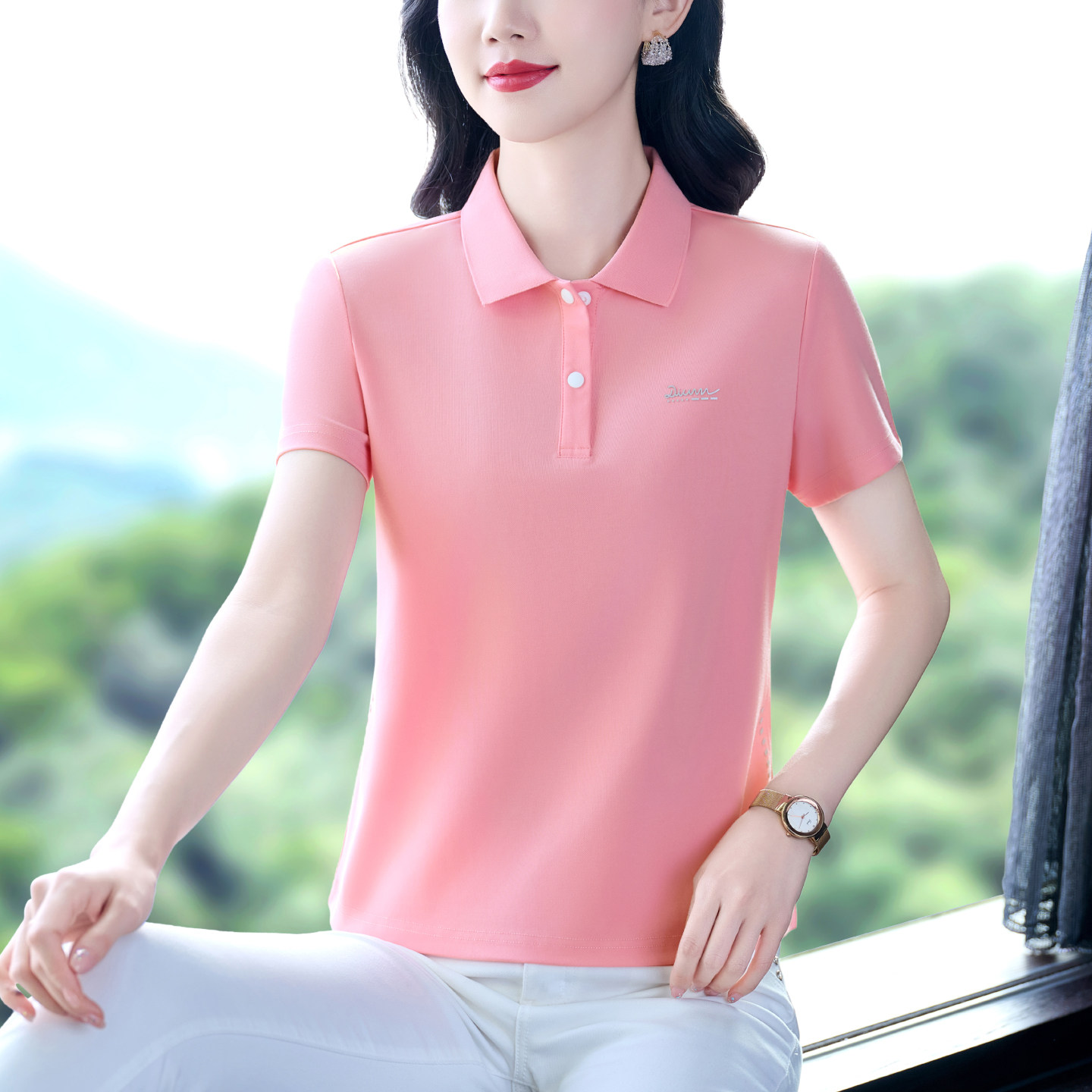 夏天短袖t恤女2026新款今年流行爆款女装洋气减龄中年女士体恤衫