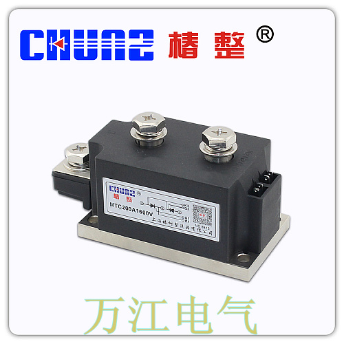 正品椿树单相可控硅模块MTC200A 1600V大型 晶闸管模块MTC200A-16