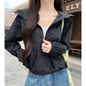 梭织防晒衣女夏季2026新款宽松显瘦防紫外线遮阳冰丝防晒服外套薄