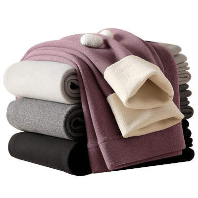 德绒加绒秋裤女内穿秋冬打底裤