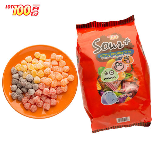 马来西亚一百份水果酸味软糖