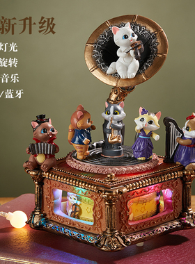 音乐盒八音盒水晶球创意实用小女孩女生儿童生日礼物女童闺蜜摆件