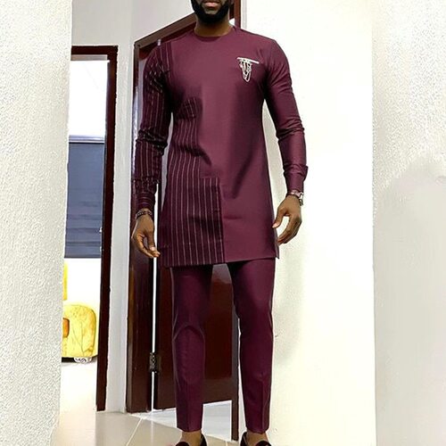 非洲民族风男士宽松套装2件套 African Mens Two Pieces Suit