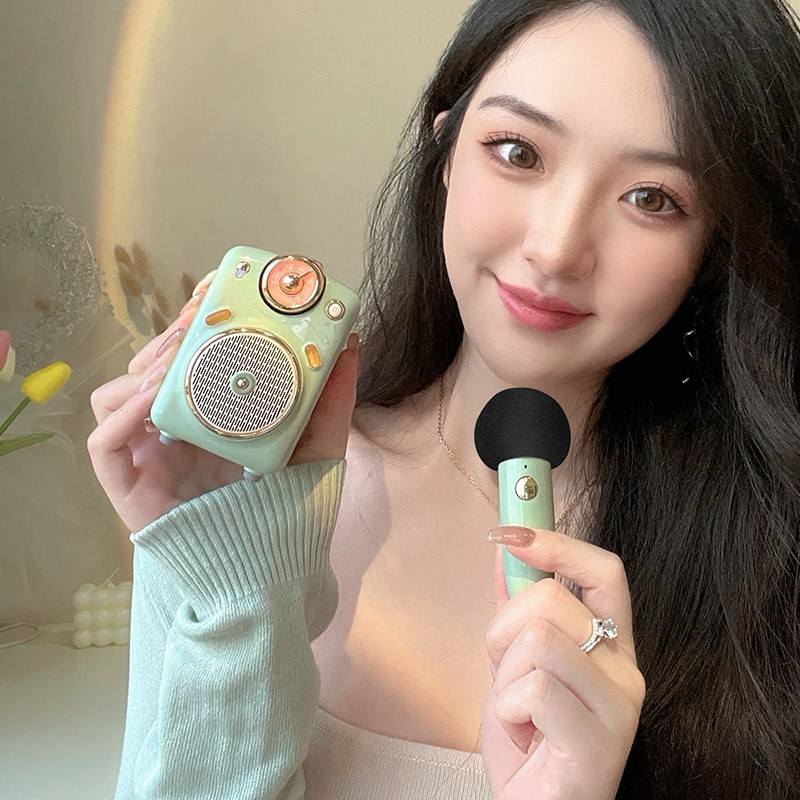Divoom点音K歌音箱蓝牙音响智能家用小音箱家庭户外儿童卡拉OK