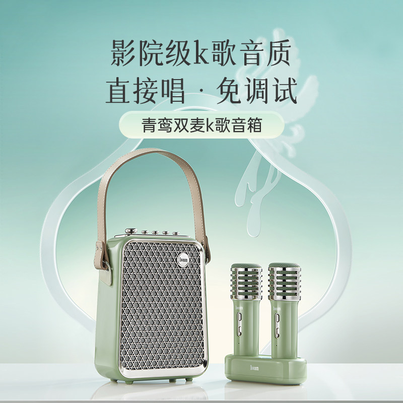 Divoom点音家庭ktv音响套装家用卡拉ok音箱话筒一体K歌唱歌麦克风