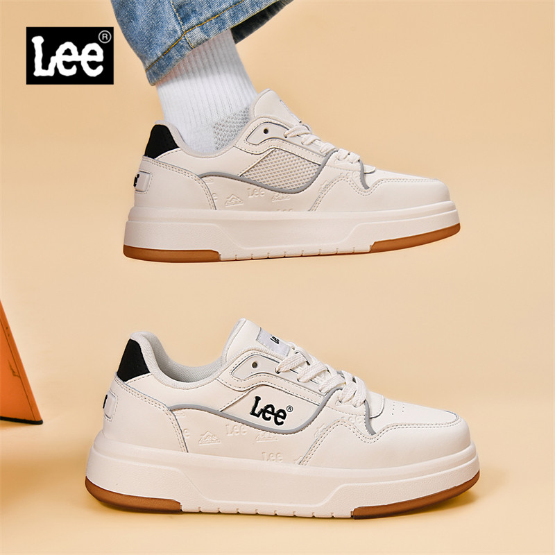 Lee鞋子男鞋2026新款厚底增高男士休闲板鞋潮流高级感百搭小白鞋,流行男鞋,休闲板鞋,淘宝优惠券,粉丝福利购,淘宝优惠卷