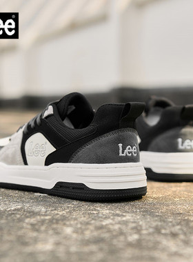 Lee男鞋黑色板鞋2026春秋新款潮牌运动休闲鞋男透气百搭男士潮鞋