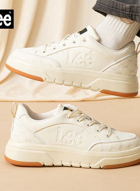 Lee男鞋厚底增高板鞋男款2026新款高端百搭小白鞋潮牌男士小白鞋