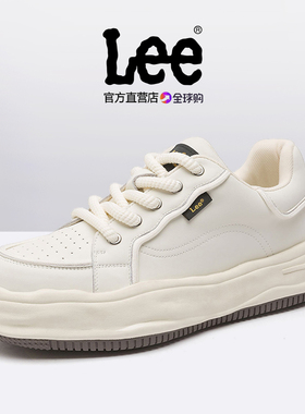 Lee男鞋2026春秋新款厚底增高小白鞋男士溶解鞋休闲运动板鞋男潮