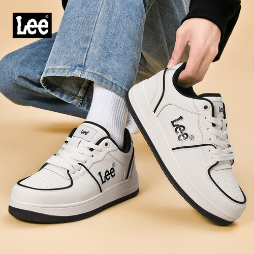 Lee厚底增高百搭小白鞋