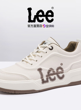 Lee男鞋潮牌高级感2026春秋新款男士小白鞋厚底增高百搭休闲板鞋